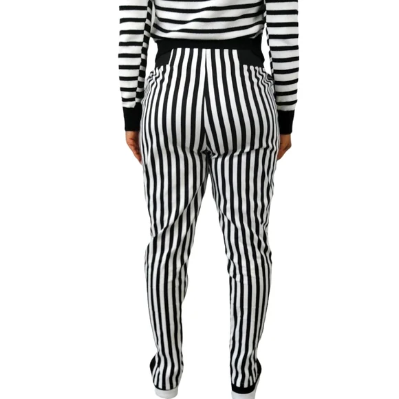 By Junkfood Black & White Strip Pants - Picture 7 of 11